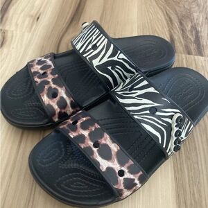 Crocs Classic Animal Remix Slide Sandals Men 5 Women 7